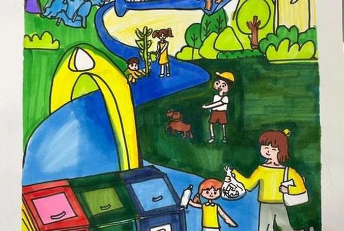 绿色生活低碳环保绘画 绿色低碳生活主题画一幅画 绿色生活低碳环保绘画 绿色低碳生活主题画一幅画