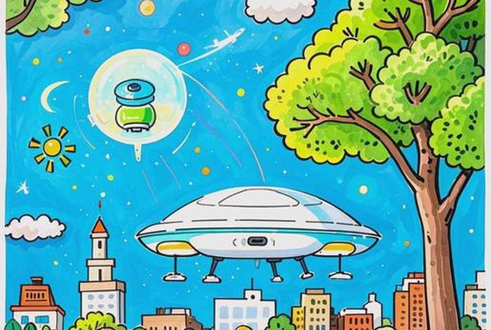 未来智能生活绘画 未来智能生活科幻画