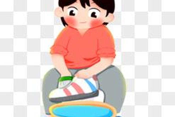 日常生活插画换鞋、日常生活手绘插画