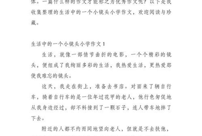生活小镜头作文450字 - 以生活小镜头为题写一篇作文