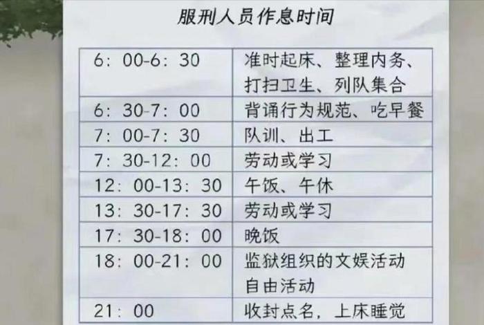 牢狱生活是什么;牢狱生活时间表 牢狱生活是什么;牢狱生活时间表