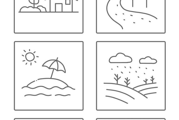 生活美景图片、生活美景简笔画