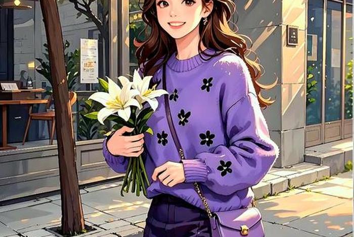 日常生活插画女性，女生日常生活插画