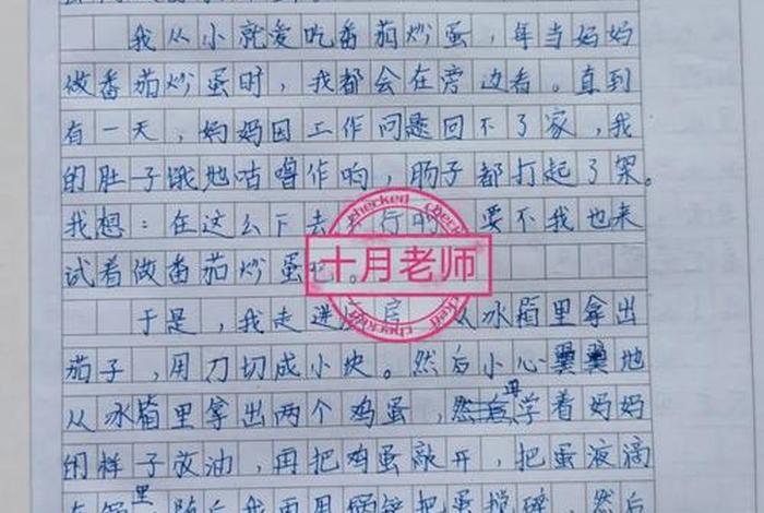 周记日常生活400字 - 周记日常生活400字炒菜西红柿炒鸡蛋