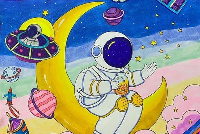 未来智能生活绘画；未来的智能生活画画