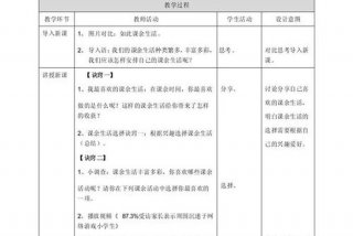 丰富课余生活的结构图，丰富的课余生活教学设计