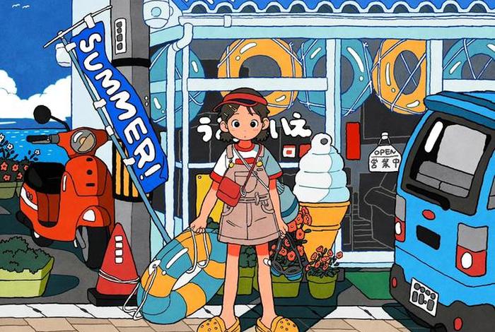 日常生活插画图片，日常生活插画图片简单