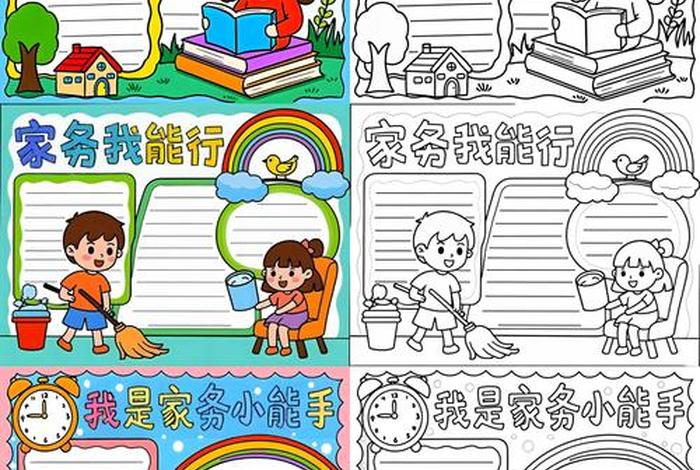 生活实践活动手抄报，生活实践手抄报图片二年