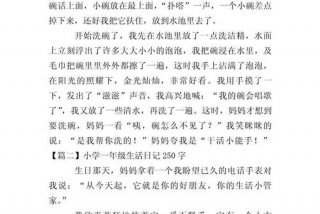 关于生活的日记250字 生活日记250字要真实小学