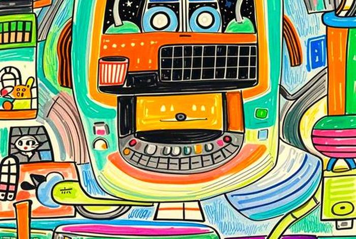 未来智能生活创意画 - 未来生活智能化