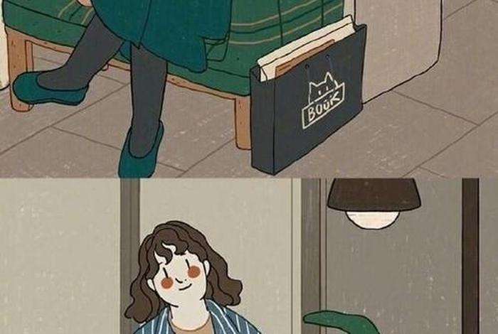 日常生活插画女性，女生日常生活插画