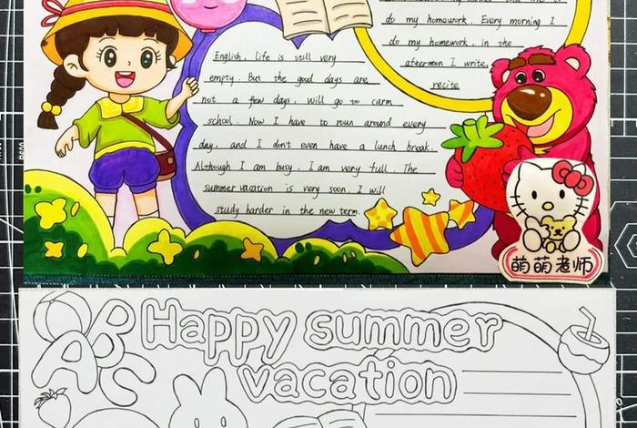 假期生活画报怎么画英语版;假期生活英语海报 假期生活画报怎么画英语版;假期生活英语海报