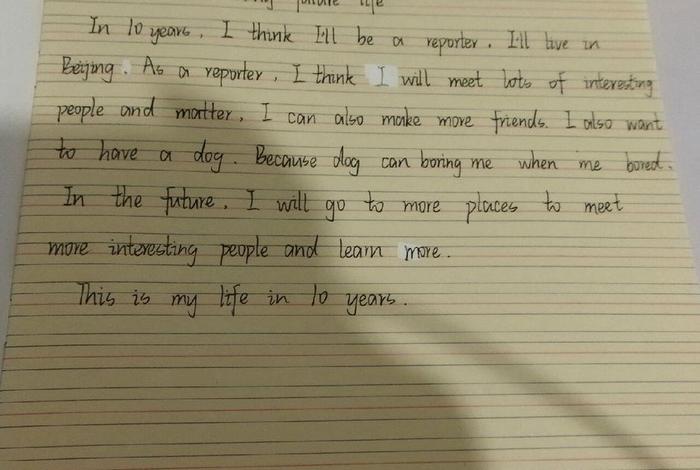 未来理想的生活英文；关于未来的理想生活的句子