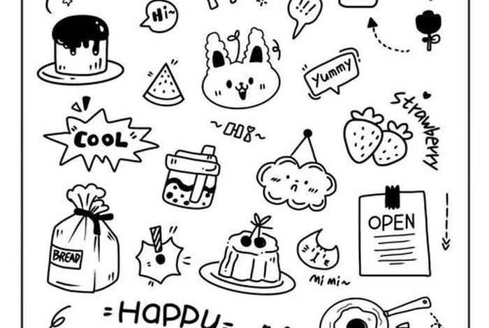 生活类插画；生活插图简笔画