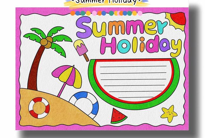 假期生活英文手抄报、假期生活英语海报 假期生活英文手抄报、假期生活英语海报