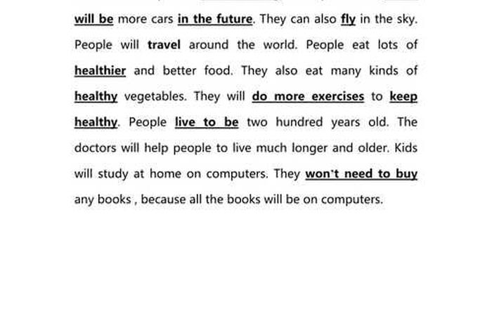 未来的生活英文作文八年级 未来的生活英语作文80