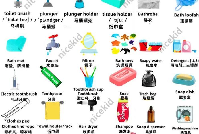 家庭生活用品英文 家庭日用品英文
