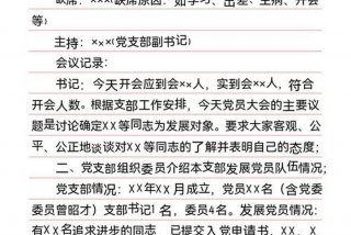 2024党支部组织生活记录模板；村支部组织生活记录范文10篇