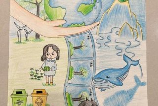 低碳生活画图片；低碳生活绘画作品介绍