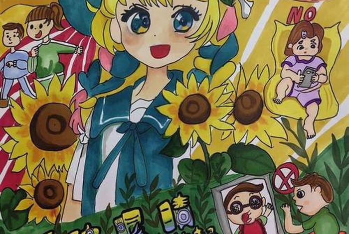 健康新生活主题绘画 - 倡导健康新生活 健康新生活主题绘画 - 倡导健康新生活