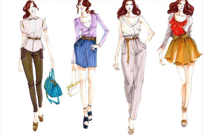 生活的服装；生活服装设计稿