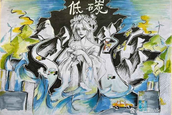 低碳环保生活画;低碳环保绘画 绿色生活 低碳环保生活画;低碳环保绘画 绿色生活