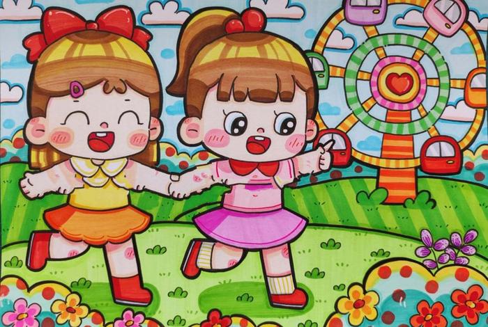 画一幅假期生活画最好看又有创意的 - 假期生活画简单漂亮