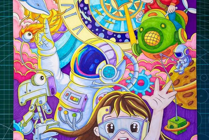 未来智能生活科幻画 - 未来智能生活绘画 未来智能生活科幻画 - 未来智能生活绘画