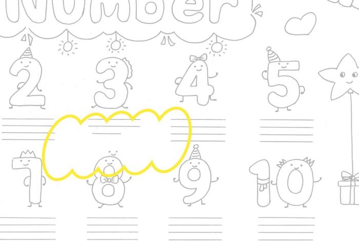 生活中的数字手抄报 - 英语生活中的数字手抄报 生活中的数字手抄报 - 英语生活中的数字手抄报