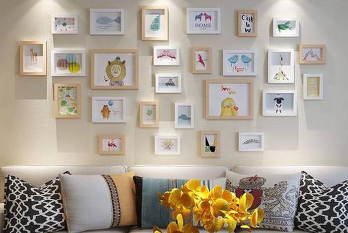 家庭生活照展示墙图片 家庭生活照片图片