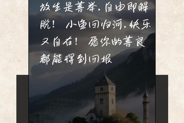 放生活动仪式感、放生活动文案 放生活动仪式感、放生活动文案