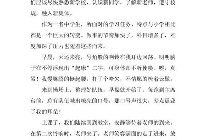 我的中学生活500字，我的中学生活500字作文