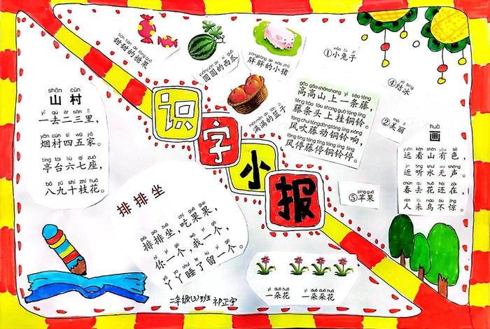 生活中的文字设计 - 生活中的文字手抄报