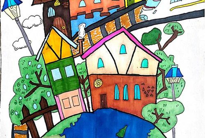 我眼中的生活是，我眼中的生活绘画