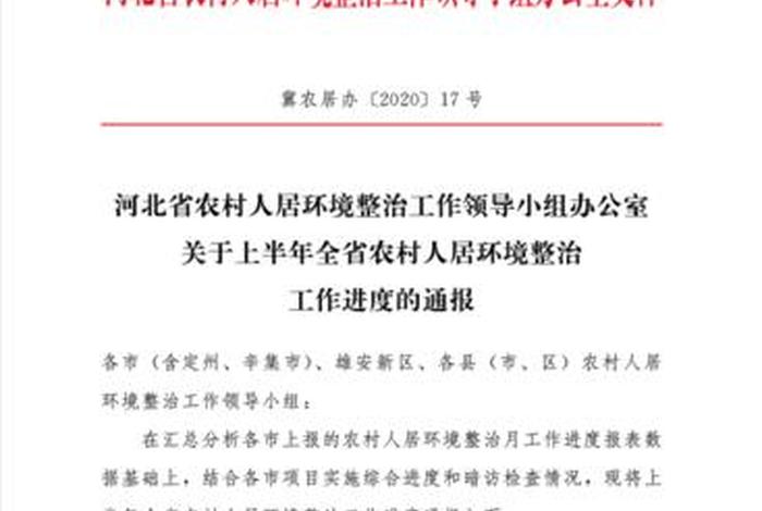 农村生活垃圾治理考核通报 - 2020年农村垃圾治理汇报