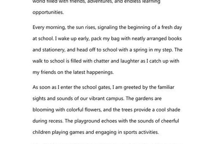 我的学校生活英语作文60词 我的学校生活英语作文60词怎么写