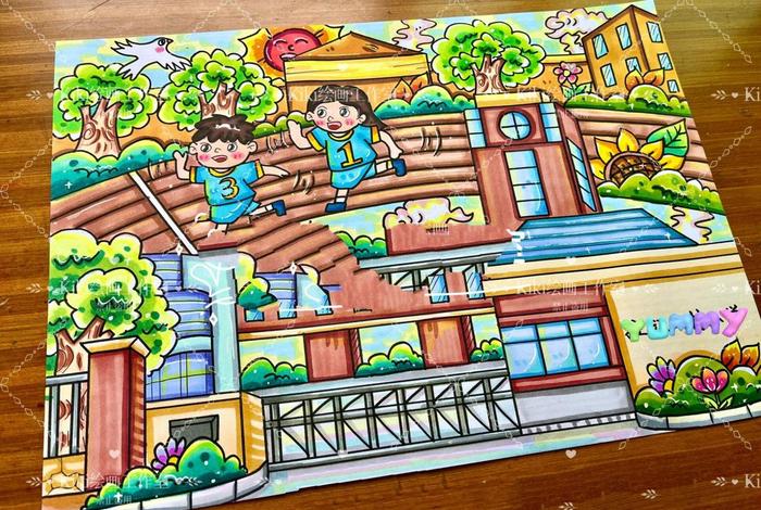 校园生活图片绘画简单 - 校园生活图片大全