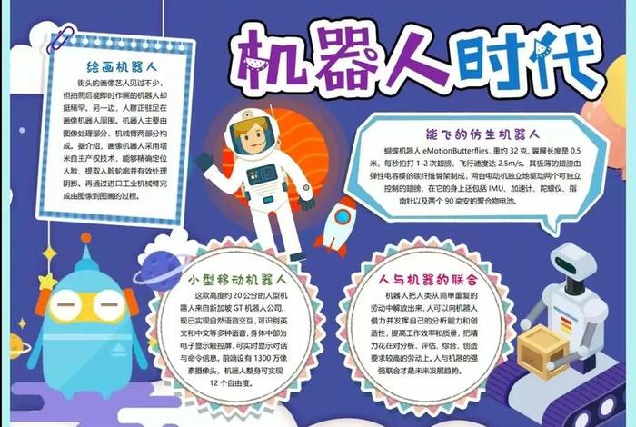 未来智能生活手抄报；智能未来生活科技图画