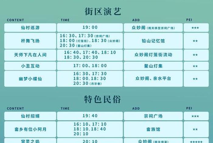 夜生活节目安排；夜晚节目