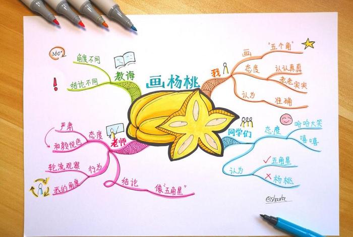 画杨桃想到生活中的一件事、通过画杨桃举一个生活例子 画杨桃想到生活中的一件事、通过画杨桃举一个生活例子