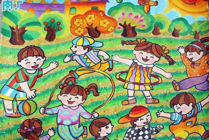 小学生校园生活图片 小学校园生活儿童画