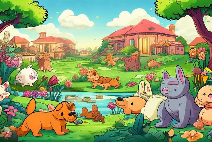 宠物乐园英语（宠物乐园英语简笔画图片）