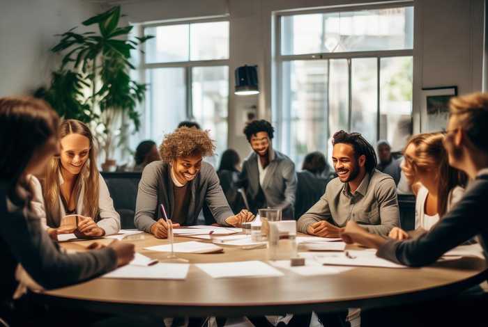 人际关系好,工作结构简单的环境宜采用；在人际关系好,工作结构简单的环境中