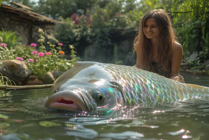 女子喂养500斤大鱼当宠物1 女子喂养500斤大鱼当宠物 女子喂养500斤大鱼当宠物1 女子喂养500斤大鱼当宠物