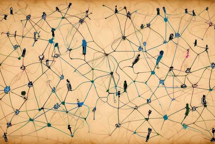 人际网络关系图 - 人际关系网络图手绘