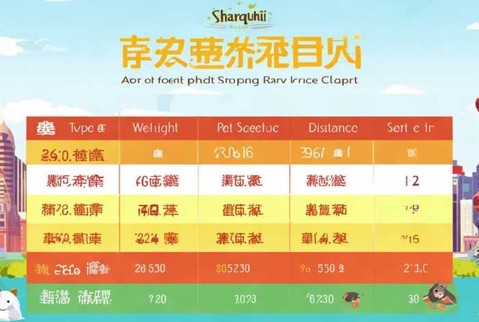 上海宠物托运收费标准 上海宠物托运收费标准表