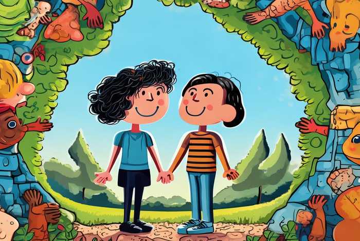 理想中的人际关系简笔画、理想中的人际关系简笔画图片