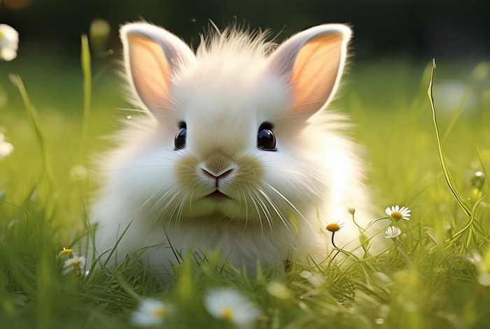 宠物兔子的照片；宠物兔子的照片可爱