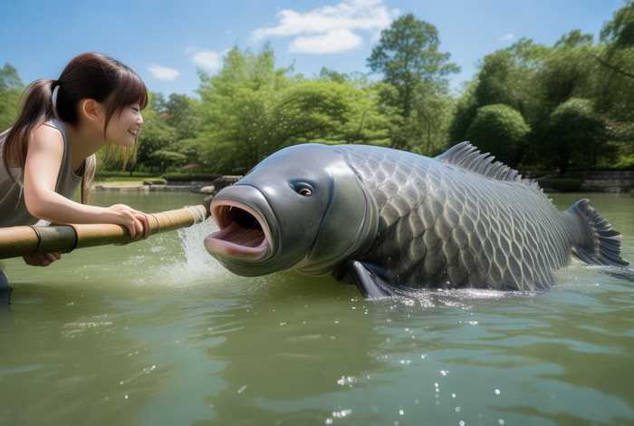 女子喂养500斤大鱼当宠物抖音号（女子养500斤大鱼当宠物抖音号）