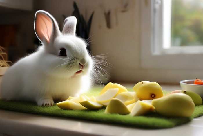 宠物兔子可以吃梨吗；宠物兔子可以吃梨吗怎么喂